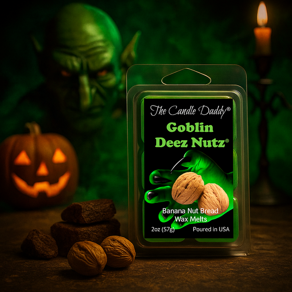 "Goblin" Deez Nutz - Banana Nut Bread Scented Halloween Wax Melt - 1 Pack - 2 Ounces - 6 Cubes