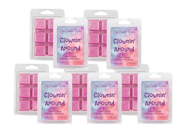 Clownin' Around - Cotton Candy Maximum Scented Wax Melt - 1 Pack - 2 Ounces - 6 Cubes