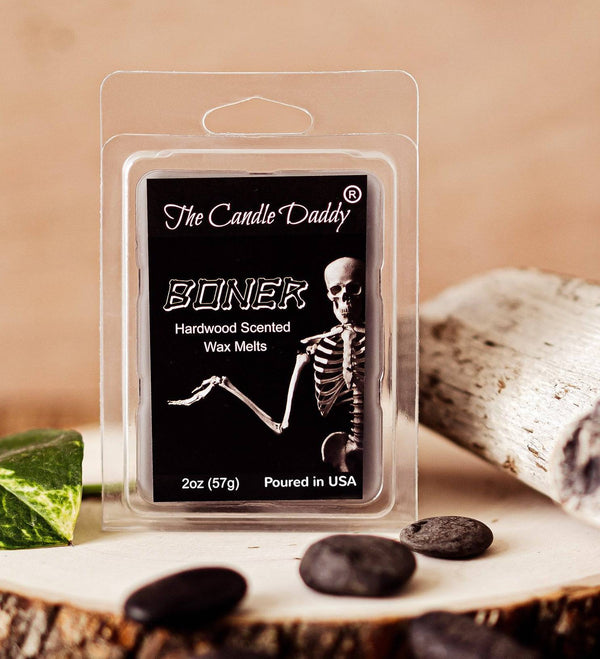 Boner - Hardwood Scented Wax Melts- 1 Pack - 2 Ounces - 6 Cubes - The Candle Daddy