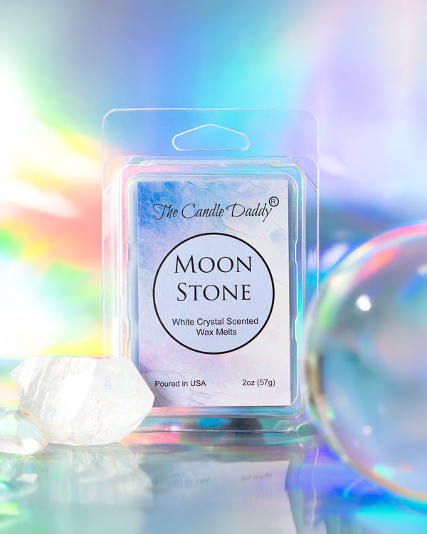 Moon Stone - White Crystal Maximum Scented Wax Melt - 1 Pack - 2 Ounces - 6 Cubes