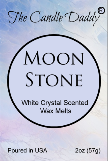 Moon Stone - White Crystal Maximum Scented Wax Melt - 1 Pack - 2 Ounces - 6 Cubes