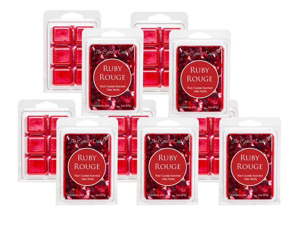 Ruby Rouge - Red Crystal Maximum Scented Wax Melt - 1 Pack - 2 Ounces - 6 Cubes