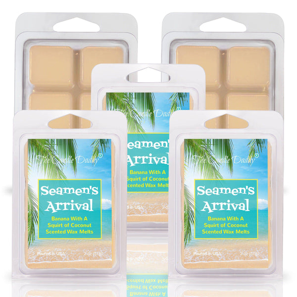 Seamen's Arrival - Banana With a Squirt of Coconut Scented Wax Melt - 1 Pack - 2 Ounces - 6 Cubes - The Candle Daddy