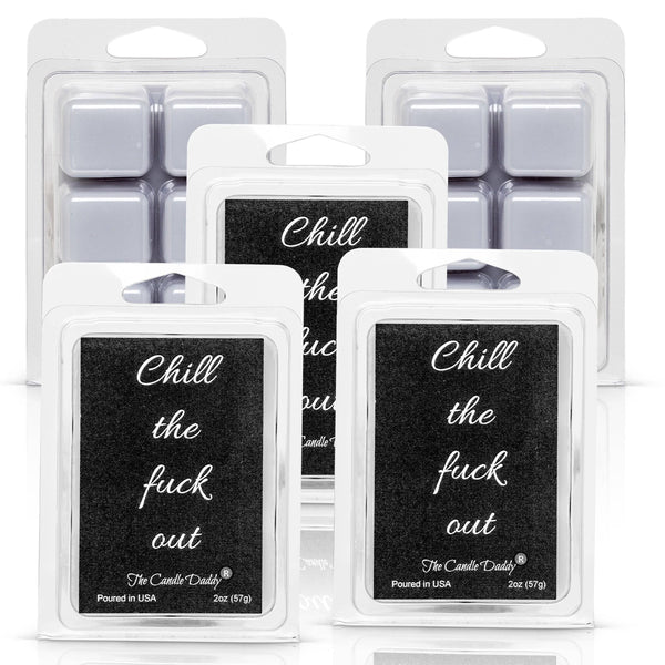 Chill the Fuck Out - Eucalyptus Mint Scented Melt- 1 Pack - 2 Ounces- 6 Cubes - The Candle Daddy