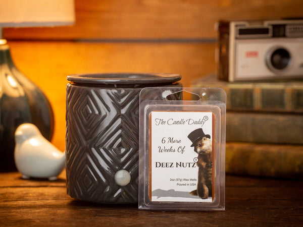 6 More Weeks of Deez Nutz - Groundhog Day Edition - Banana Nut Bread Scented Wax Melt - 1 Pack - 2 Ounces - 6 Cubes - The Candle Daddy