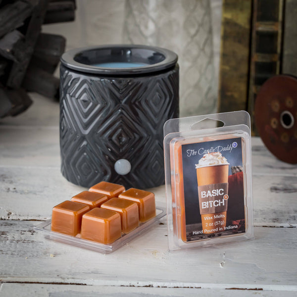Basic Bitch - Pumpkin Spice Latte Scented Wax Melt - 1 Pack - 2 Ounces - 6 Cubes - The Candle Daddy
