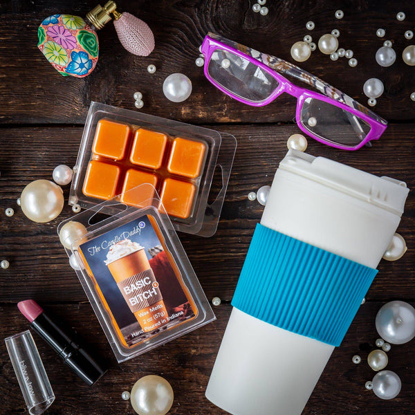 Basic Bitch - Pumpkin Spice Latte Scented Wax Melt - 1 Pack - 2 Ounces - 6 Cubes - The Candle Daddy