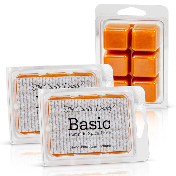 Basic - Pumpkin Spiced Latte Scented Wax Melt - 1 Pack - 2 Ounces - 6 Cubes - The Candle Daddy