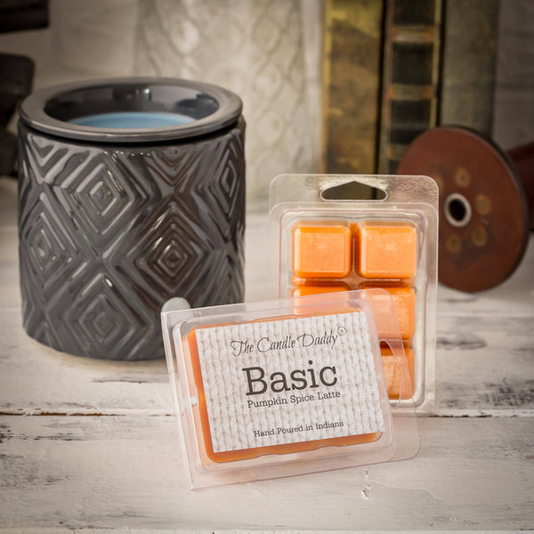 Basic - Pumpkin Spiced Latte Scented Wax Melt - 1 Pack - 2 Ounces - 6 Cubes - The Candle Daddy