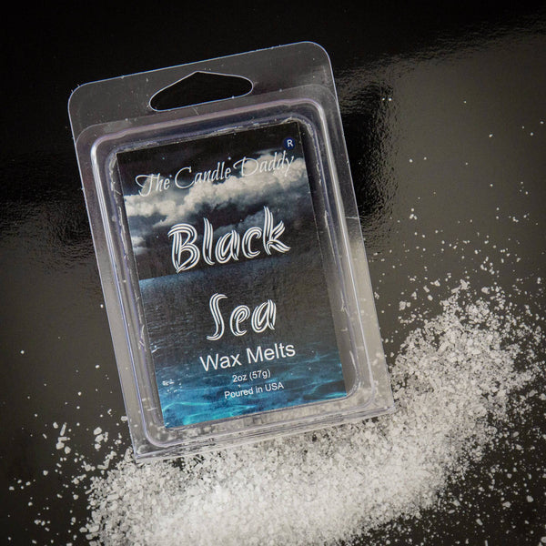 Black Sea - Ocean, Salt, Airy Scented Melt - Maximum Scent Wax Cubes/Melts- 1 Pack -2 Ounces- 6 Cubes - The Candle Daddy