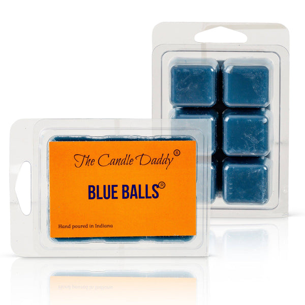 5 Pack - Blue Balls - Blueberry Scented Wax Melts Cubes - 2 Ounces x 5 Packs = 10 Ounces - The Candle Daddy