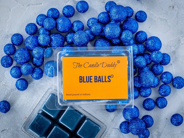 5 Pack - Blue Balls - Blueberry Scented Wax Melts Cubes - 2 Ounces x 5 Packs = 10 Ounces - The Candle Daddy
