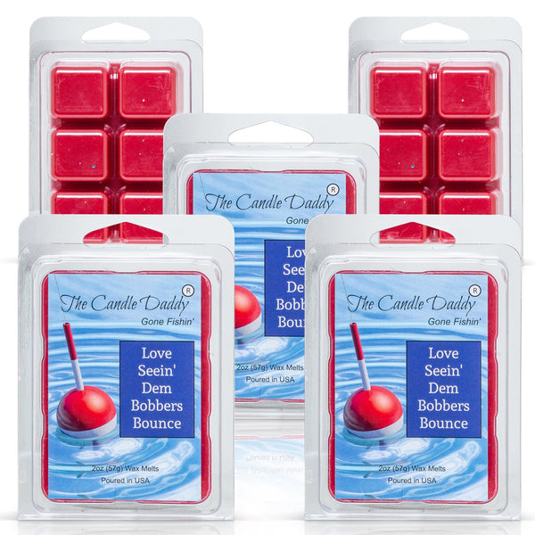 The Candle Daddy's Gone Fishin' -Love Seein' Dem Bobbers Bounce - Ripe Melons Scented Melt- Maximum Scent Wax Cubes/Melts- 1 Pack -2 Ounces- 6 Cubes - The Candle Daddy