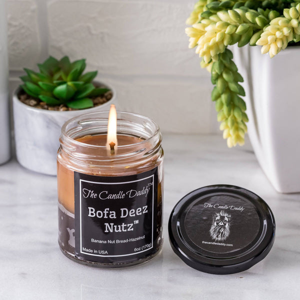 "Daddy's Greatest Hits Vol. 1" Combo Set Of Five of Our Favorite Scented 6oz Jar Candles - Deez Nutz, Bofa Deez Nuts, Blue Balls, Morning Wood and Well Hung - The Candle Daddy
