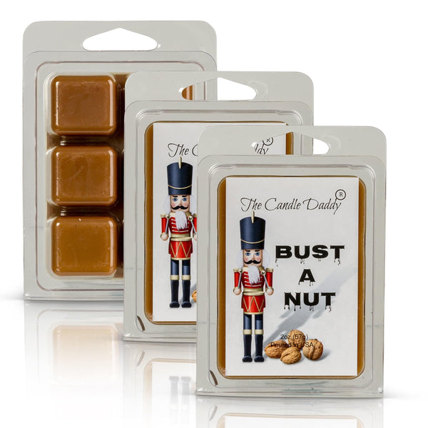 Bust A Nut - Funny Christmas Banana Nut Bread Scented Wax Melt -1 Pack - 2 Ounces - 6 Cubes - The Candle Daddy