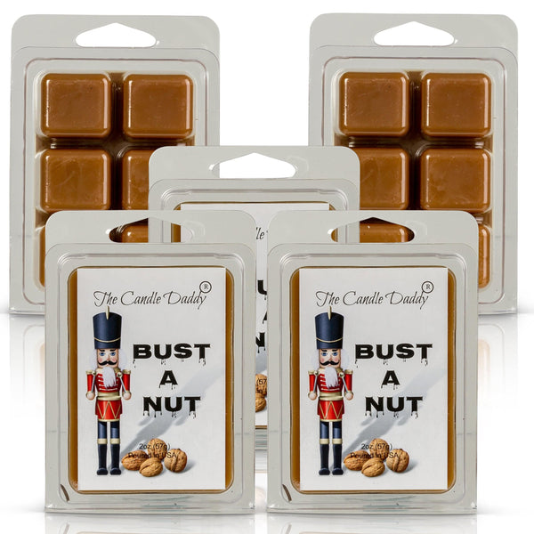 Bust A Nut - Funny Christmas Banana Nut Bread Scented Wax Melt -1 Pack - 2 Ounces - 6 Cubes - The Candle Daddy
