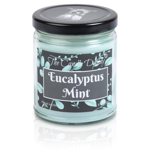 Eucalyptus Mint - Fresh Mint and Eucalyptus Scented - 6 Oz Jar Candle - 40 Hour Burn - The Candle Daddy