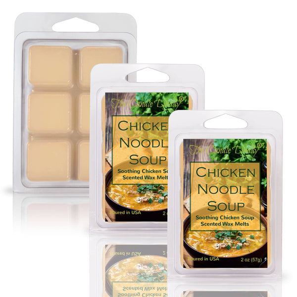 Chicken Noodle Soup - Soothing Chicken Soup Scented Wax Melt - 1 Pack - 2 Ounces - 6 Cubes - The Candle Daddy