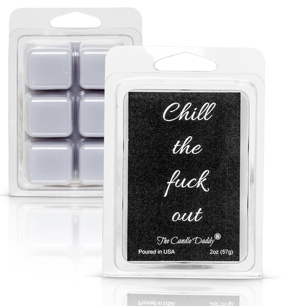 5 Pack - Chill the Fuck Out - Eucalyptus Mint Scented Melt - 2 Ounces x 5 Packs = 10 Ounces - The Candle Daddy