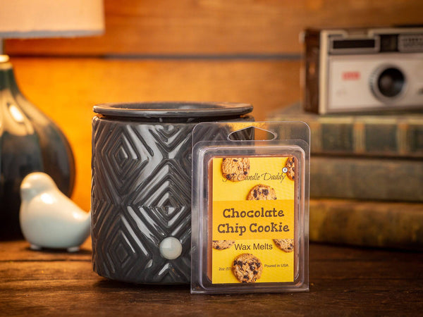 Chocolate Chip Cookie - Fresh Baked Cookie Scented Melt- Maximum Scent Wax Cubes/Melts- 1 Pack -2 Ounces- 6 Cubes - The Candle Daddy