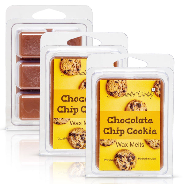 Chocolate Chip Cookie - Fresh Baked Cookie Scented Melt- Maximum Scent Wax Cubes/Melts- 1 Pack -2 Ounces- 6 Cubes - The Candle Daddy