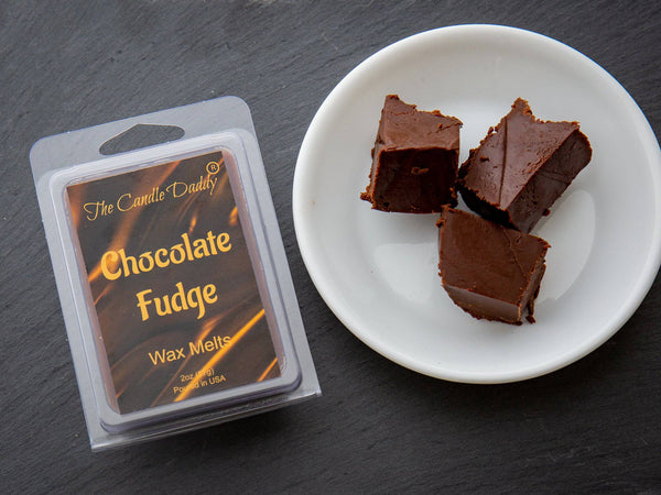 Chocolate Fudge - Rich, Warm Chocolate Scented Melt - Maximum Scent Wax Cubes/Melts- 1 Pack -2 Ounces- 6 Cubes - The Candle Daddy