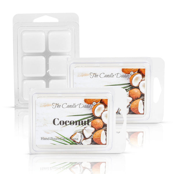 Coconut Scented Wax Melt - 1 Pack - 2 Ounces - 6 Cubes - The Candle Daddy