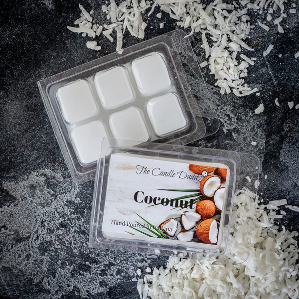 Coconut Scented Wax Melt - 1 Pack - 2 Ounces - 6 Cubes - The Candle Daddy