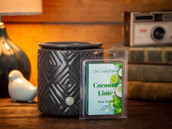Coconut Lime - Amazing Combination of Citrus and Tropical Scented Melt- Maximum Scent Wax Cubes/Melts- 1 Pack -2 Ounces- 6 Cubes - The Candle Daddy