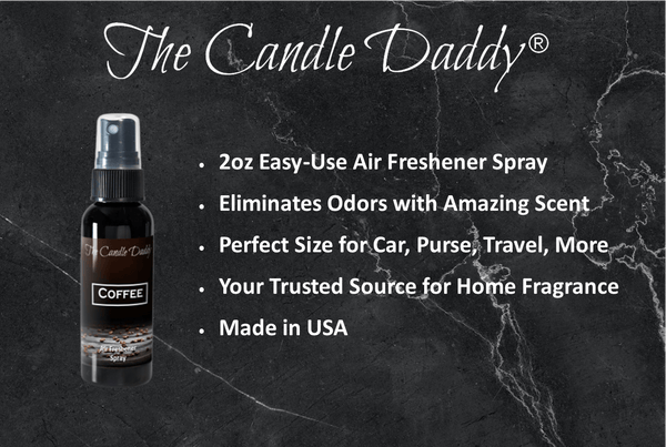 3 Pack - Coffee Spray - Coffee Scented - Room/Car Air Freshener Spray – (3) 2 Ounce Spray Bottles - The Candle Daddy