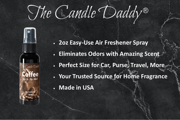 3 Pack - Coffee Up In This Bitch Spray - Coffee Scented - Room/Car Air Freshener Spray – (3) 2 Ounce Spray Bottles - The Candle Daddy