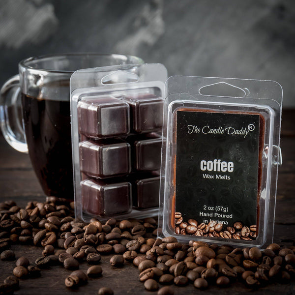 Coffee Scented Melt- Maximum Scent Wax Cubes/Melts- 1 Pack -2 Ounces- 6 Cubes - The Candle Daddy