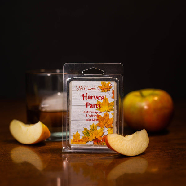 Harvest Party - Autumn Apple and Whiskey Scented Wax Melt - 1 Pack - 2 Ounces - 6 Cubes - The Candle Daddy