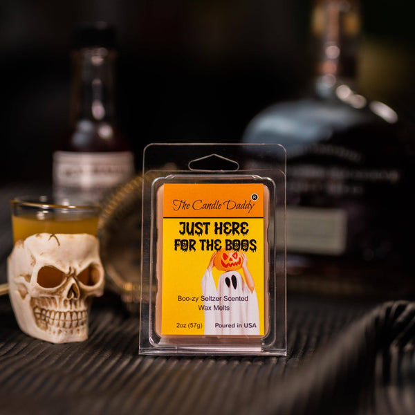 Just Here For The Boos - Boo-zy Seltzer Scented Wax Melt - 1 Pack - 2 Ounces - 6 Cubes - The Candle Daddy
