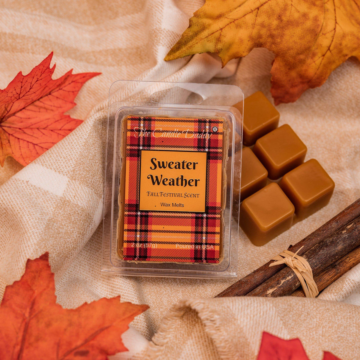 Pumpkin Scented Wax Melt - 1 Pack - 2 Ounces - 6 Cubes