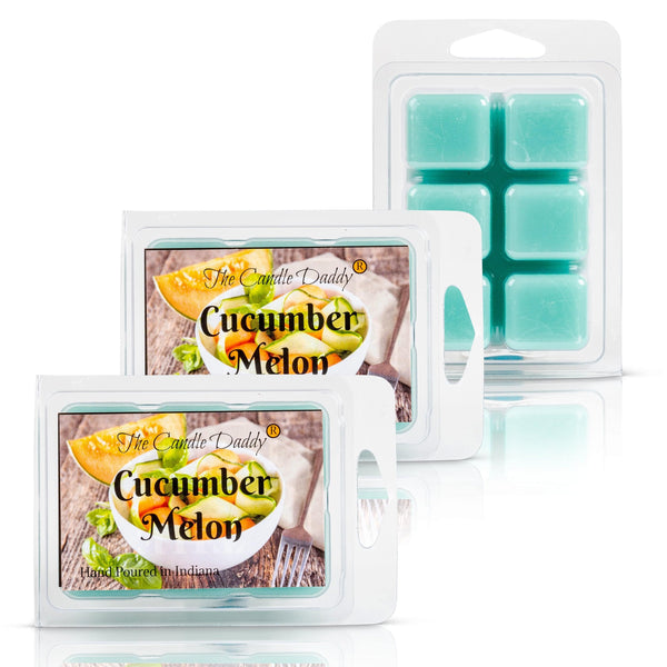 Cucumber Melon Scented Wax Melt - 1 Pack - 2 Ounces - 6 Cubes - The Candle Daddy