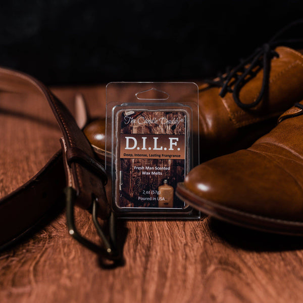 D.I.L.F. (Deep, Intense, Lasting Fragrance) - "Fresh" Man Scented Wax Melt - 1 Pack - 2 Ounces - 6 Cubes - DILF - The Candle Daddy