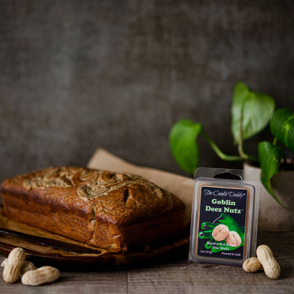 "Goblin" Deez Nutz - Banana Nut Bread Scented Halloween Wax Melt - 1 Pack - 2 Ounces - 6 Cubes - The Candle Daddy