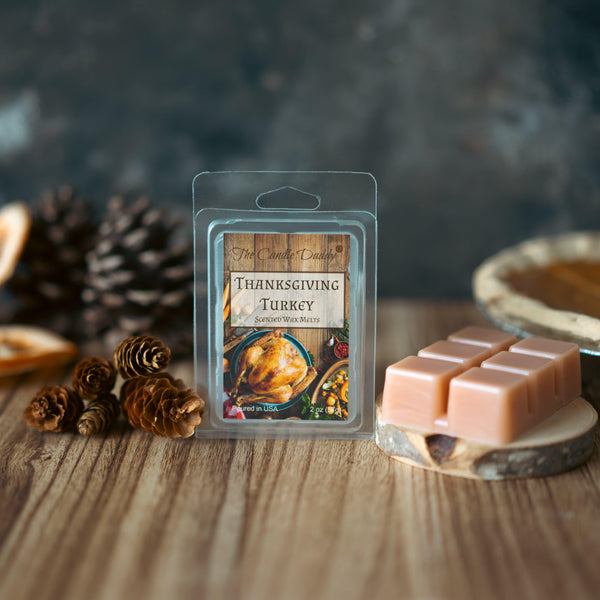 Thanksgiving Turkey - Thanksgiving Turkey Sage Scented Wax Melt - 1 Pack - 2 Ounces - 6 Cubes - The Candle Daddy