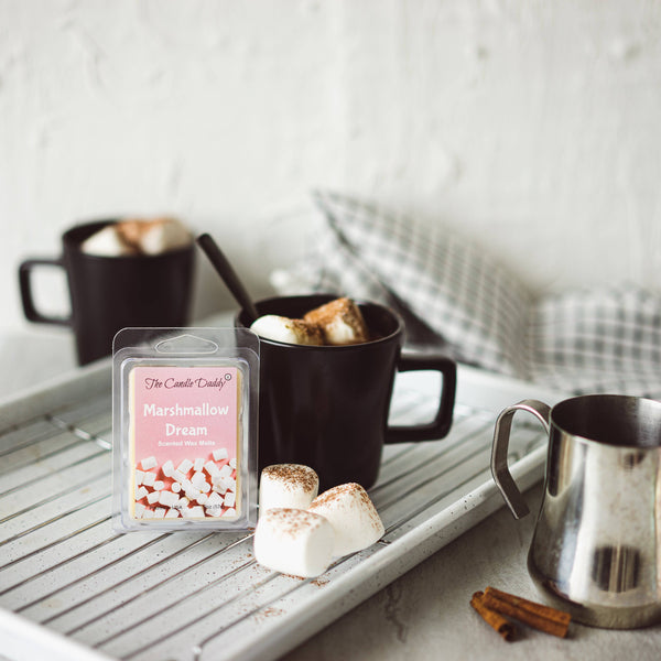 Marshmallow Dream - Marshmallow Cream Scented Wax Melt - 1 Pack - 2 Ounces - 6 Cubes - The Candle Daddy