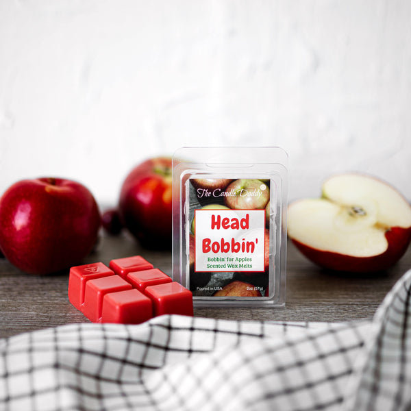Head Bobbin' - Bobbin' For Apples Scented Wax Melt - 1 Pack - 2 Ounces - 6 Cubes - The Candle Daddy