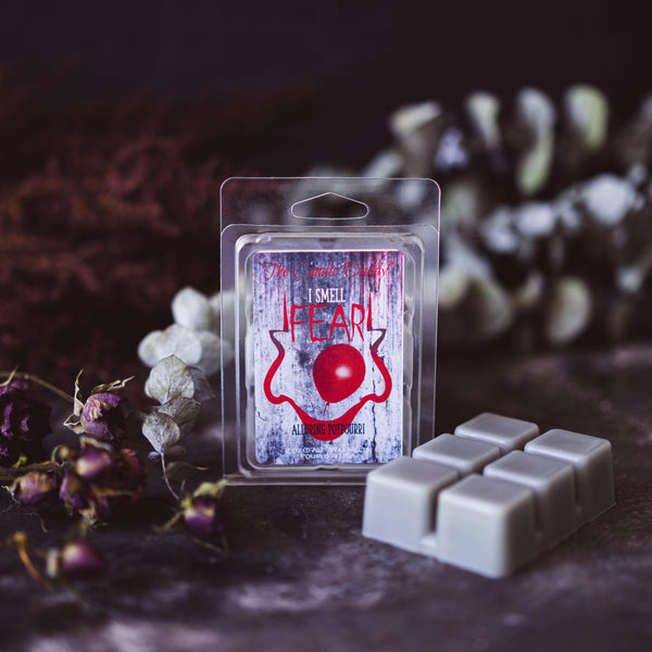 I Smell Fear - Alluring Potpourri Scented Horror Movie Wax Melt - 1 Pack - 2 Ounces - 6 Cubes - The Candle Daddy