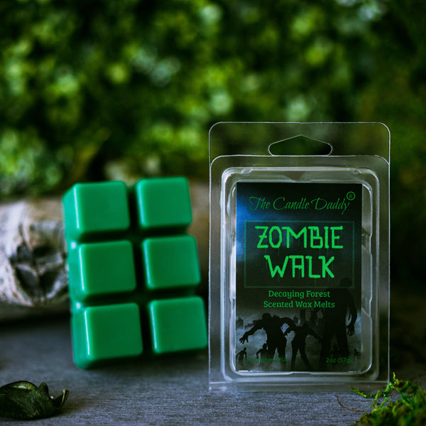 Zombie Walk - Decaying Forest Halloween Scented Wax Melt - 1 Pack - 2 Ounces - 6 Cubes - The Candle Daddy