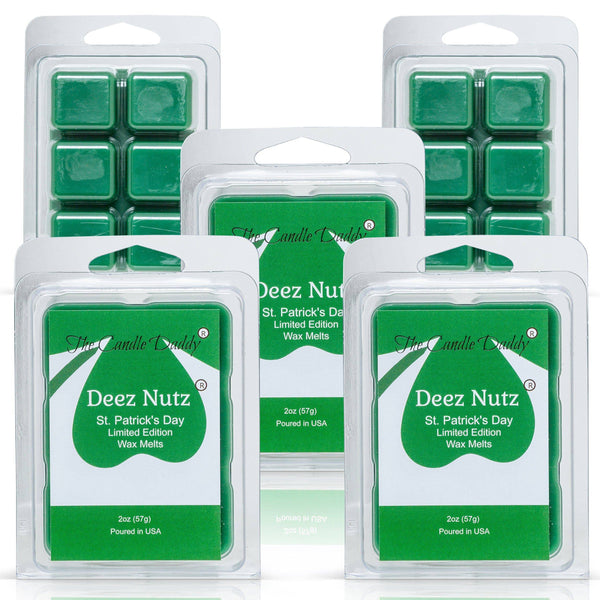 Deez Nutz - St. Patrick's Day Edition - Funny Banana Nut Bread Scented Wax Melt Cubes - 2 Ounces - The Candle Daddy