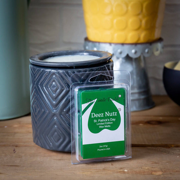 Deez Nutz - St. Patrick's Day Edition - Funny Banana Nut Bread Scented Wax Melt Cubes - 2 Ounces - The Candle Daddy