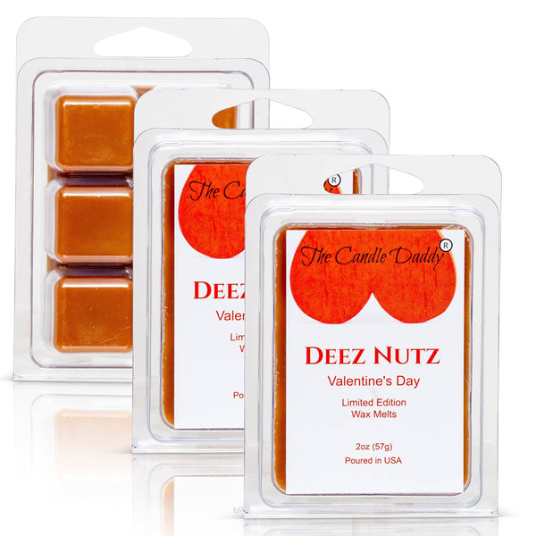 Deez Nutz - Valentine's Day Edition - Funny Banana Nut Bread Scented Wax Melt Cubes - 2 Ounces - The Candle Daddy