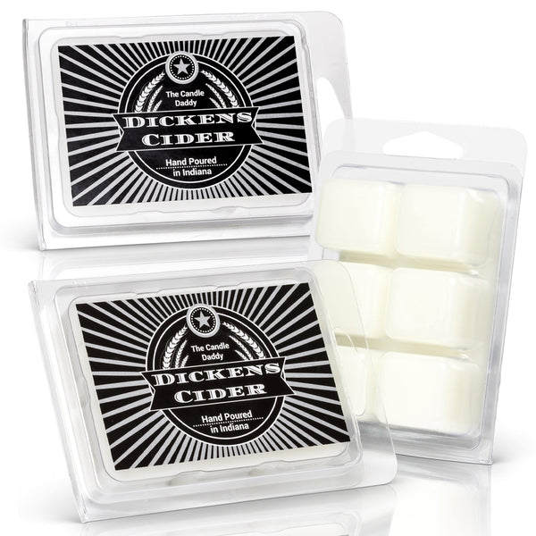 Dickens Cider - Apple Cider Bourbon Scented Wax Melts - 1 Pack - 2 Ounces - 6 Cubes - The Candle Daddy