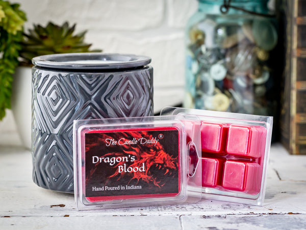 Dragon's Blood - Mysterious, Sweet, Earthy Scented - 1 Pack - 2 Ounces - 6 Cubes - The Candle Daddy