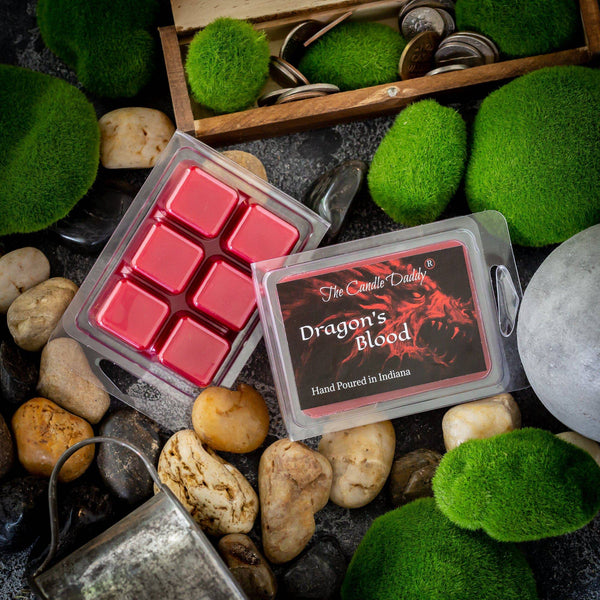 Dragon's Blood - Mysterious, Sweet, Earthy Scented - 1 Pack - 2 Ounces - 6 Cubes - The Candle Daddy