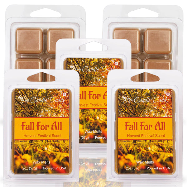 Fall for All - Harvest Festival Scented Melt - 1 Pack - 2 Ounces - 6 Cubes - The Candle Daddy